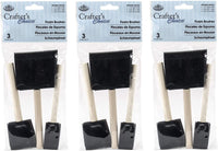 ROYAL BRUSH RFOMW-3P Cepillo de espuma, paquete de 3 - Arteztik
