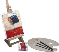 Art Advantage - Juego de mini caballete de pintura acrílica - Arteztik
