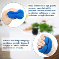 3 esponjas de pintura aplicador de esponja redonda de pintura para manualidades, esponjas sintéticas artistas esponjas de acuarela para arte artesanía, arcilla de limpieza de cerámica de pared - Arteztik
