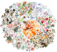 Molshine 320 pegatinas decorativas de la serie de flores de animales del bosque para manualidades, personalizar, decoración de balas, portátiles, álbumes de recortes, equipaje, coches, libros, sellado, 8 paquetes - Arteztik
