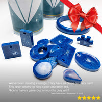 Kit de resina epoxi de 32 onzas de Genuine Crafts, transparente y perfecto para moldes de silicona, joyas, arte, revestimiento, vasos, y más, para usar con aditivos como purpurina, polvo de mica y pigmento líquido. - Arteztik
