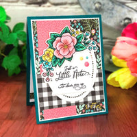 Stamp Simply Clear Sellos primavera Pansies Floral Cluster 4 x 6 pulgadas hoja – 11 piezas - Arteztik

