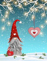 Kit completo de pintura de diamantes de Navidad 5D, kit de pintura de diamantes de Mikimiqi, kit de pintura de diamantes para gorro de Navidad para adultos y principiantes, decoración de manualidades, 15.8 x 11.8 pulgadas (pintura de diamantes de Navidad) - Arteztik
