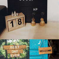 Katfort - Plantillas de letras y números para pintar, 66 plantillas de plástico grandes del alfabeto reutilizables para pintar en madera, pizarra, bricolaje para el hogar, decoración de manualidades - Arteztik
