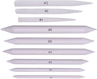 d-worthy 9 Diferentes Tamaños Paper Blending Wickets y tortillions Set con 2 pcs Sketch Papel de lija lápiz puntero Herramienta de dibujo con 1 pcs Dual-Head Lengthener lápiz Extender Holder - Arteztik
