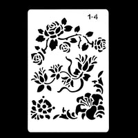 honbay 12pcs estilo diferente plantillas plantillas de plástico con ángel Cartas Flores Aves Mariposas para Bullet diario Pintura Dibujo Artesanía Proyecto de escuela, 9.7 x 6.3 inch - Arteztik
