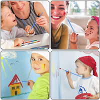 UPINS 30 pinceles planos para pintura, pincel pequeño a granel para pintura de detalles - Arteztik
