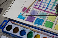Color Swell - Pintura acuarela a granel, 18 unidades con cepillos de madera, 8 colores de agua lavables, ideal para familias, niños, adultos, fiestas, aulas - Arteztik
