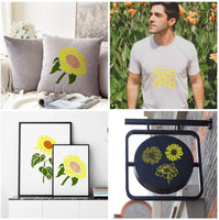 CINPIUK 8 plantillas de girasol de manzanilla margarita plantilla para pintar en madera DIY otoño Acción de Gracias decoración del hogar - Arteztik
