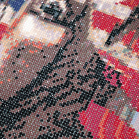 Kit de pintura de diamante 5D por números, con diamantes de imitación, para manualidades, decoración de pared del hogar, 11.8 x 15.7 in - Arteztik
