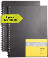 CONDA - Cuaderno de bocetos de 8.1 x 11.4 in, 100 hojas (3.53 oz/m²), encuadernado en espiral, papel de dibujo duradero sin ácido para dibujar pintura - Arteztik
