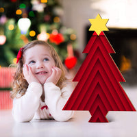 4 piezas de 15.1 x 10.0 in, adornos de madera sin terminar, árbol de madera, recorte en blanco, forma de árbol de Navidad para fiesta de Navidad, decoración de bricolaje - Arteztik
