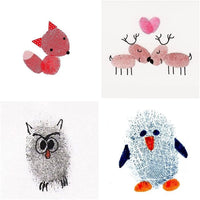 AODOOR - Almohadillas de tinta para sellos de goma, papel, álbumes de recortes, tela de madera, mejor regalo para niños - Arteztik
