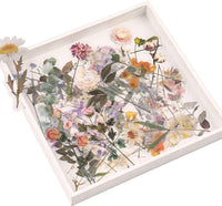 NogaMoga - Juego de 6 pegatinas decorativas con diseño de flores, diseño de plantas de la naturaleza, tamaño grande, pegatinas decorativas transparentes con forma especial para álbumes de recortes, arte, manualidades, diarios de balas - Arteztik
