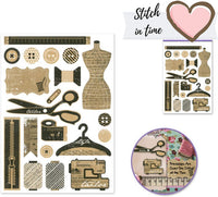 PaperPassion - Pegatinas para álbumes de recortes, diseño de punto en el tiempo, 20 unidades - Arteztik

