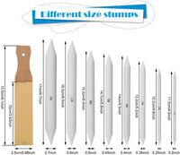 AGPTEK - Juego de 16 tocones de mezcla con 2 sacapuntas de papel de lija, 1 herramienta de extensión de lápiz, 2 gomas de borrar y 1 bolsa de fieltro para accesorios de dibujo para estudiantes. - Arteztik
