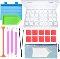 Herramientas de pintura de diamante INFELING 20 piezas 5D kits de accesorios de pintura de diamante con 28 ranuras caja de bordado de diamante para bricolaje arte arte arte arte arte arte arte - Arteztik
