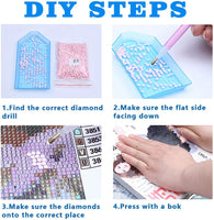 Kit de pintura de diamante para adultos y niños, 5D DIY Abstracto Girasol Diamante Accesorios de arte con taladro redondo completo para decoración de pared del hogar - 15.7 × 11.8 pulgadas - Arteztik
