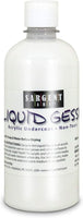 Sargent Art Gesso - Pintura para superficies (16.0 fl oz), color blanco, Blanco, 16 onzas - Arteztik
