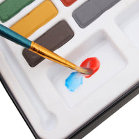 Bianyo - Juego de 30 acuarelas de acuarela, 8 acuarelas, 1 acuarela, paleta de pinceles para pintura de artistas, colorear - Arteztik
