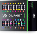 Ohuhu Juego de pintura al óleo, 36 colores a base de aceite, pintura al óleo para artistas, 0.4 fl oz x 24 tubos, ideal como regalo para el día de la madre