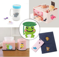 Kit Sinceroduct de pintura de diamante, 18 piezas de calcomanía, caricaturas 5D, pintura con diamantes por números, lindo insecto, animales, para niño - Arteztik
