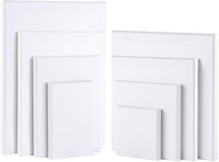 URATOT 8 piezas de lienzo en blanco para artistas, varios tamaños, varios paneles de lienzo, creativos paneles de pintura en blanco acrílico, pintura al óleo, tabla de acuarela para pintar - Arteztik
