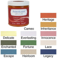 Deco Art ADC-02 Americana pintura con acabado de tiza, 8.0 fl oz, encaje - Arteztik
