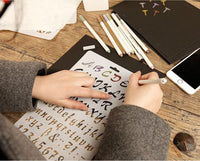 SOKOO juegos de plantillas a escala para dibujar y pintar, plantilla a escala de letras del alfabeto para dibujar y pintar para hacer un álbum de recortes, tarjetas y proyectos de artesanía, 6 unidades - Arteztik
