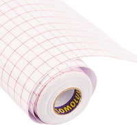 Cinta de papel de transferencia SOMOLUX Roll-12" x 50' para Silhouette Cameo, vinilo adhesivo Kricut para Des, pegatinas, Wacals, letreros, ventanas y otras superficies lisas (0.5'' Red Grid) - Arteztik
