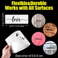 Plantilla de 8 piezas de palabras, plantillas reutilizables para letreros inspiradores de citas para crear inspirar esperanza, imaginar risa y creer para pintar en paredes de madera, manualidades - Arteztik
