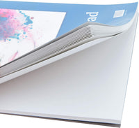 60 hojas de papel de acuarela de 9 x 12 (140lb/300gsm) diseño plegable de prensa fría acuarela Pad – 2 unidades - Arteztik
