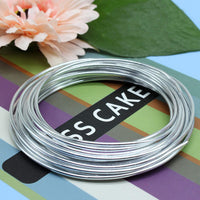 NEPAK - Alambre de aluminio plateado de 0.118 in, suave y flexible, para hacer muñecas, esqueleto, manualidades, color plateado - Arteztik
