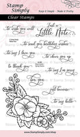 Stamp Simply Clear Sellos primavera Pansies Floral Cluster 4 x 6 pulgadas hoja – 11 piezas - Arteztik
