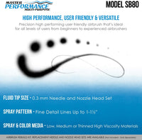 Versátil dual-action side-feed Trigger airbrush-hobby - Arteztik

