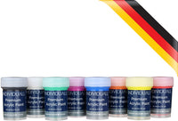 Juego de pinturas acrílicas premium por individuall, 8 pinturas acrílicas de grado profesional, suministros de arte fabricados en Alemania, juego de pintura acrílica con colores vivos, ideal para pintura en lienzo - Arteztik
