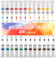 Juego de pintura de acuarela de calidad premium para artistas, estudiantes y principiantes, perfecto para paisajes y retratos en lienzo. - Arteztik
