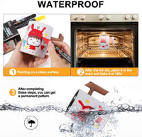 Emooqi - Juego de 20 rotuladores de pintura a base de aceite para pintura de rocas, madera, tela, plástico, lienzo, vidrio, tazas, manualidades, impermeable, escribir en cualquier cosa - Arteztik
