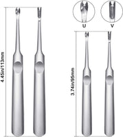 Mudder - Herramienta para hacer manualidades (piel, biselado y borde de cuero), 8 piezas, herramienta de ranurado de cuero para trabajos de artesanía de cuero (0.059 in, 0.047 in, 0.039 in, 0.031 in) - Arteztik
