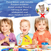 LiteBee Juego de pintura para niños de aprendizaje temprano, 42 piezas, kit de pintura divertido, para niños y niñas - Arteztik
