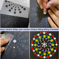 Mandala Dotting Tools, ZALALOVA 42 pcs Dotting Tools Kits Incluyen Mandala Stencils acrílico Varillas Cepillos Bandeja de Pintura Arte y Artesanía Suministros para Rocas Uñas y Pintura - Arteztik
