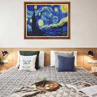 Kits de pintura de diamante para adultos, manualidades para decoración de pared del hogar, con diamantes de imitación de cristal, pintura 5D por números, noche estrellada, tamaño grande 16.0 x 20.0 in - Arteztik
