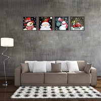 Kit de pintura con diamantes de imitación de diamantes de imitación, para adultos y principiantes, 9.8 x 9.8 in (pinturas de diamantes de Navidad) - Arteztik

