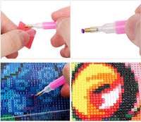 Simliber - Kit de pintura de diamante 5D para principiantes, adultos, manualidades, decoración de pared para el hogar, 11.8 x 15.8 pulgadas, 2 unidades - Arteztik
