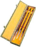 Chino Caligrafía Japonesa dibujo Pincel de Sumi-e HU Pen Lang Hao (Wolf Hair) 3 Pcs Set de regalo - Arteztik
