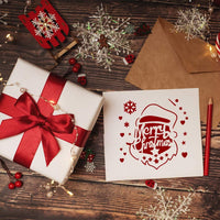 Plantilla de Navidad de plástico reutilizable plantilla para pintar en madera DIY Dibujo Pintura Proyectos Artesanía Tela Aerógrafo Plantilla Diario Cuaderno - Arteztik
