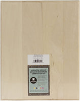 Placa rectangular de madera de tilo hueco de nogal, 6.0 x 8.0 in - Arteztik
