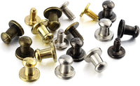 150 juegos de 0.315 x 0.197 x 0.315 in de color mezclado botones picos y tachuelas kit de cabeza redonda tornillo trasero cuero artesanía rápido remache punk Stud y Spike para ropa zapatos cinturones bolsos collares de perro accesorios 5/16 pulgadas - Arteztik
