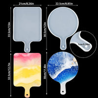 Moldes de resina de silicona, moldes de bandeja para fundición de resina epoxi, moldes de plato con forma cuadrada y rectangular para hacer bandeja de ágata sintética, tablero de servir, decoración del hogar - Arteztik
