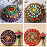 Juego de 53 herramientas de punteado de mandala para pintar rocas, arte de mandella y suministros de arte de dibujo. - Arteztik

